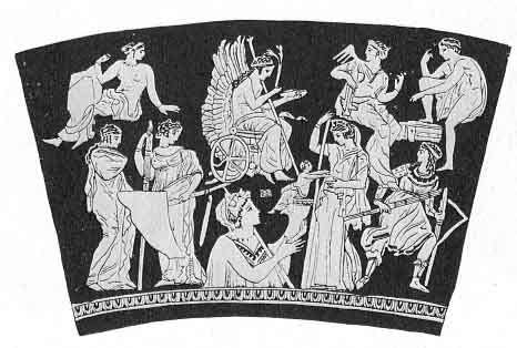 Drawing of Greek deities by Jessie Stewart from Prolegomena to the Study of Greek Religion (Sp Coll Laing 636