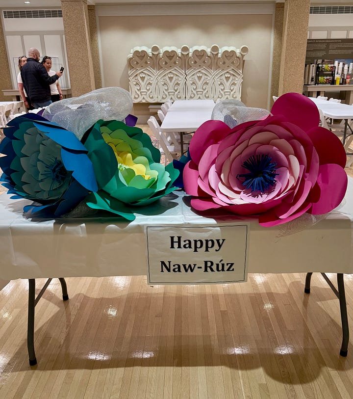 Photos of BaHai Temple and Naw Ruz