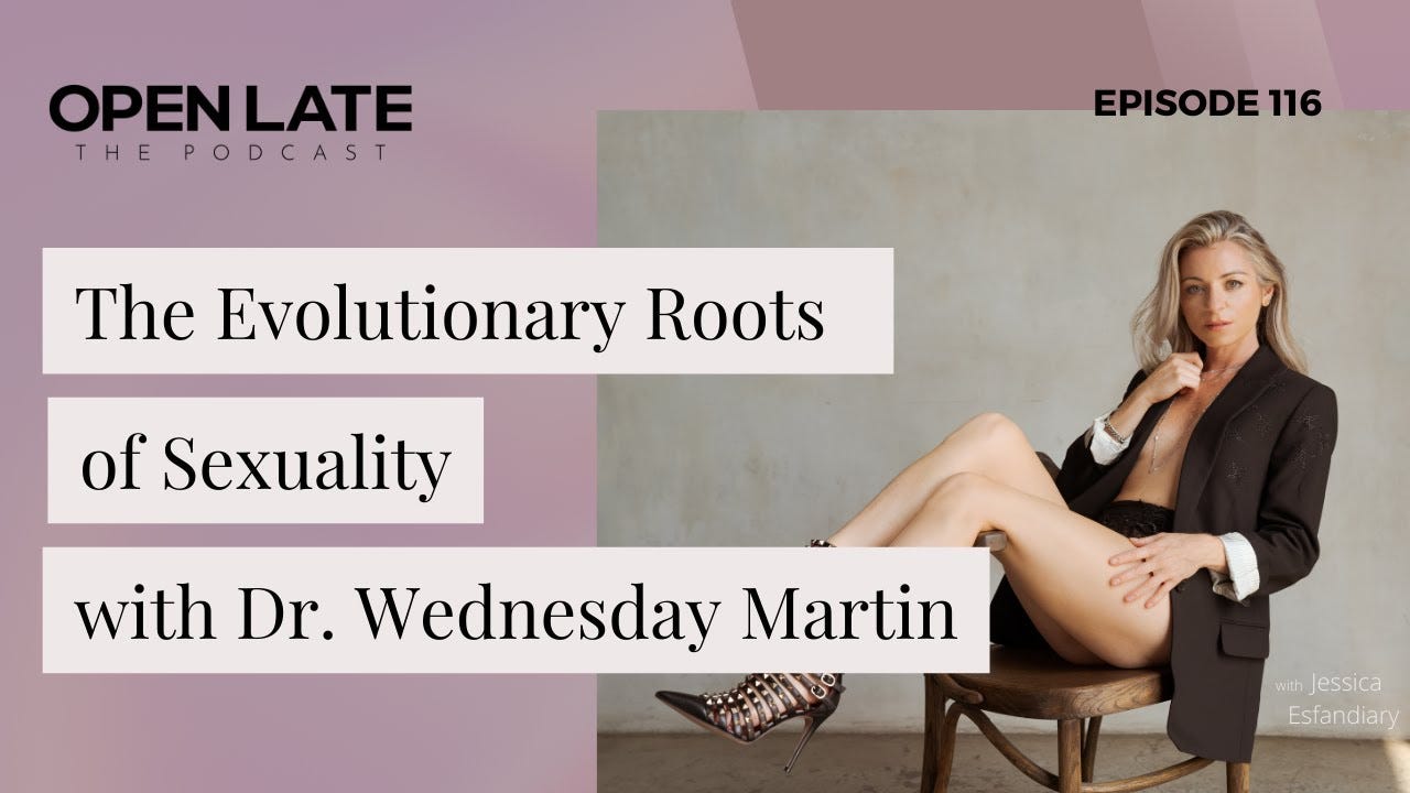 116. The Evolutionary Roots of Sexuality with Dr. Wednesday Martin 116. The Evolutionary Roots of Sexuality with Dr. Wednesday Martin