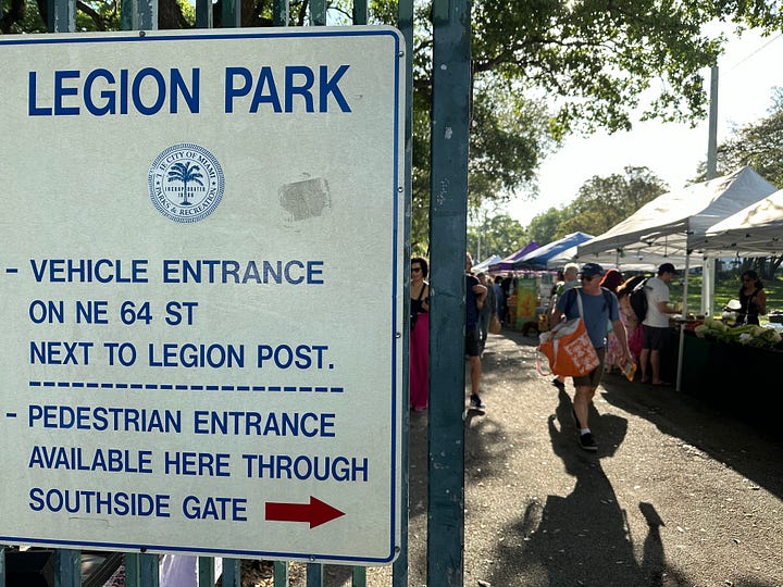 Legion Park, Farmer's Market, Miami