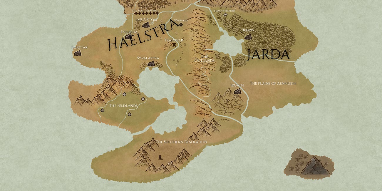 The High Fantasy Map of Aath