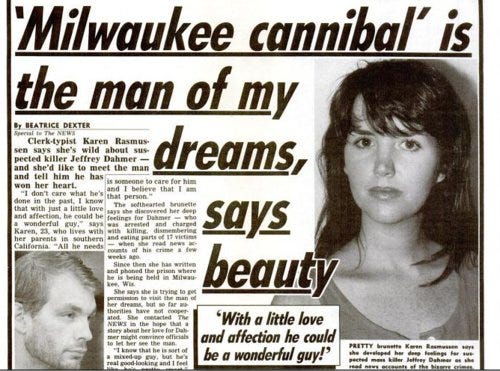 Why (some) women want to date serial killers, and why they love true crime