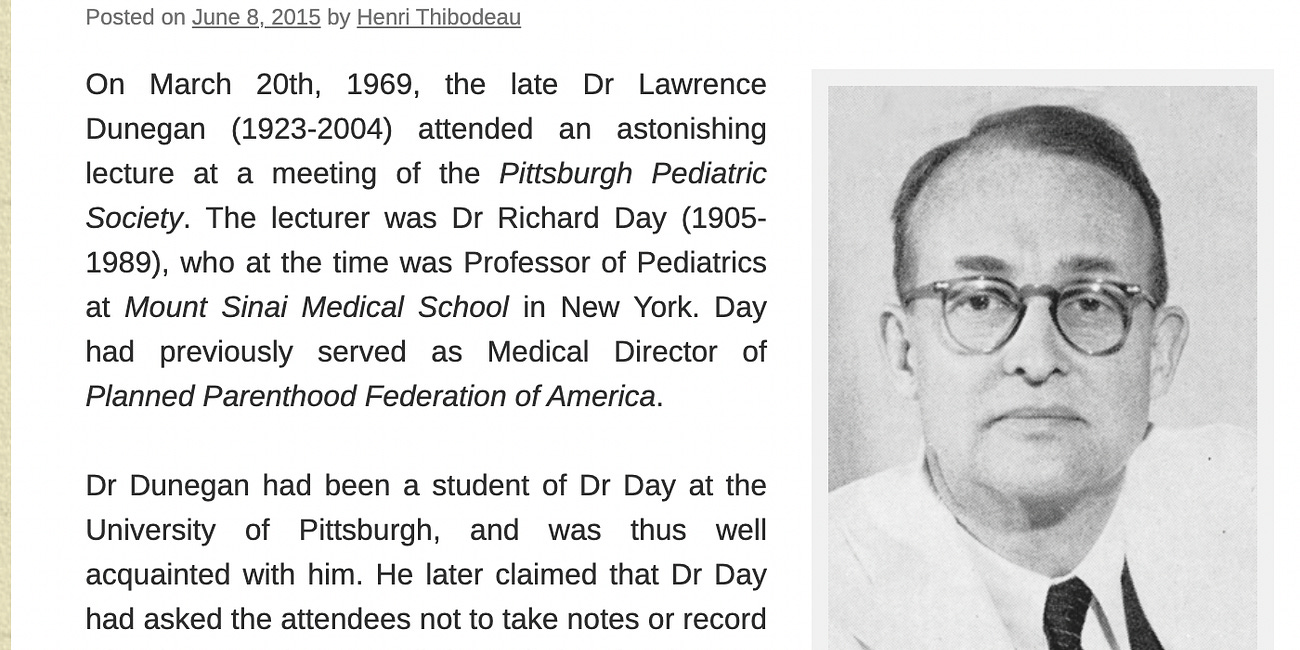 "If population growth didn't slow down, food shortages could be created in a hurry." In 1969, ex-Planned Parenthood Medical Director Richard Day Prophesied How the Globalist Agendas Would Unfold