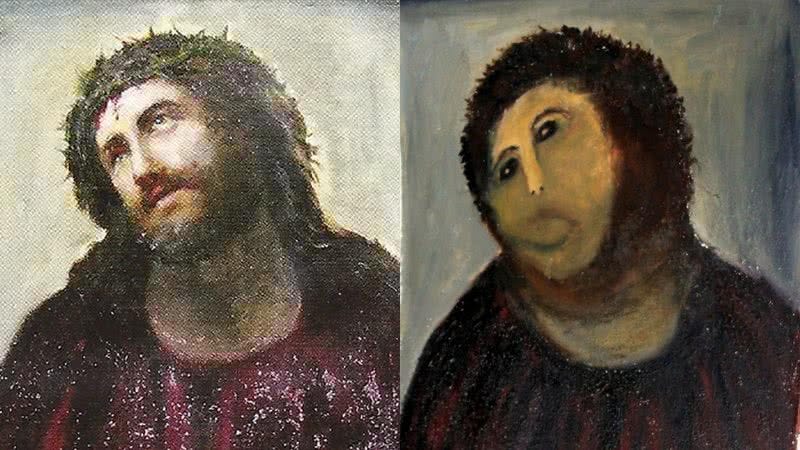 Arte catastrófica: a restauração de Jesus Cristo que não deu ... Arte catastrófica: a restauração de Jesus Cristo que não deu ...