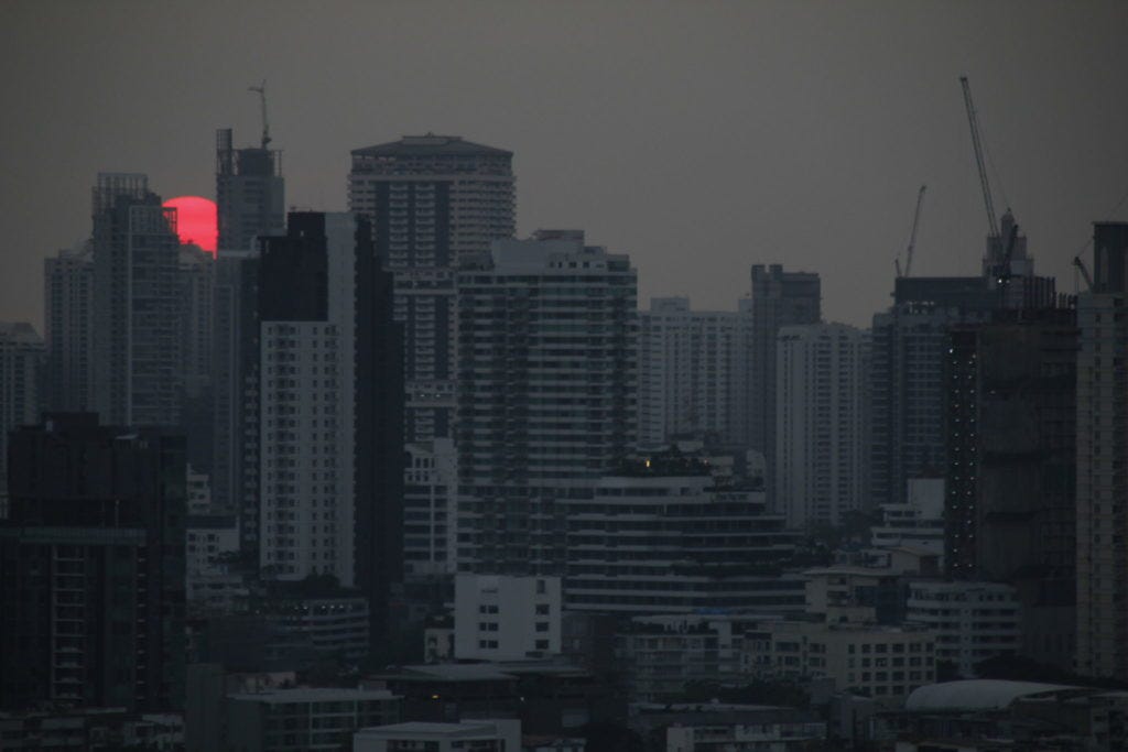 Bangkok, Thailand, Sonnenuntergang