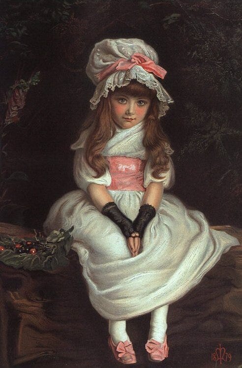 John Everett Millais, Cherry Ripe, 1879. John Everett Millais, Cherry Ripe, 1879.