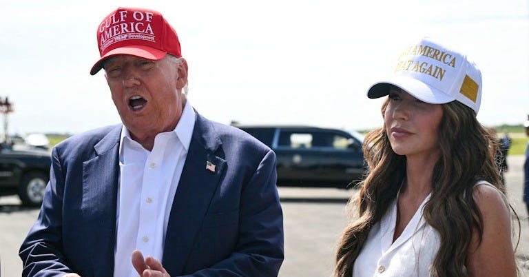 Trump Backs Kristi Noem's Disastrous Texas Response for Dumbest Reason |  The New Republic