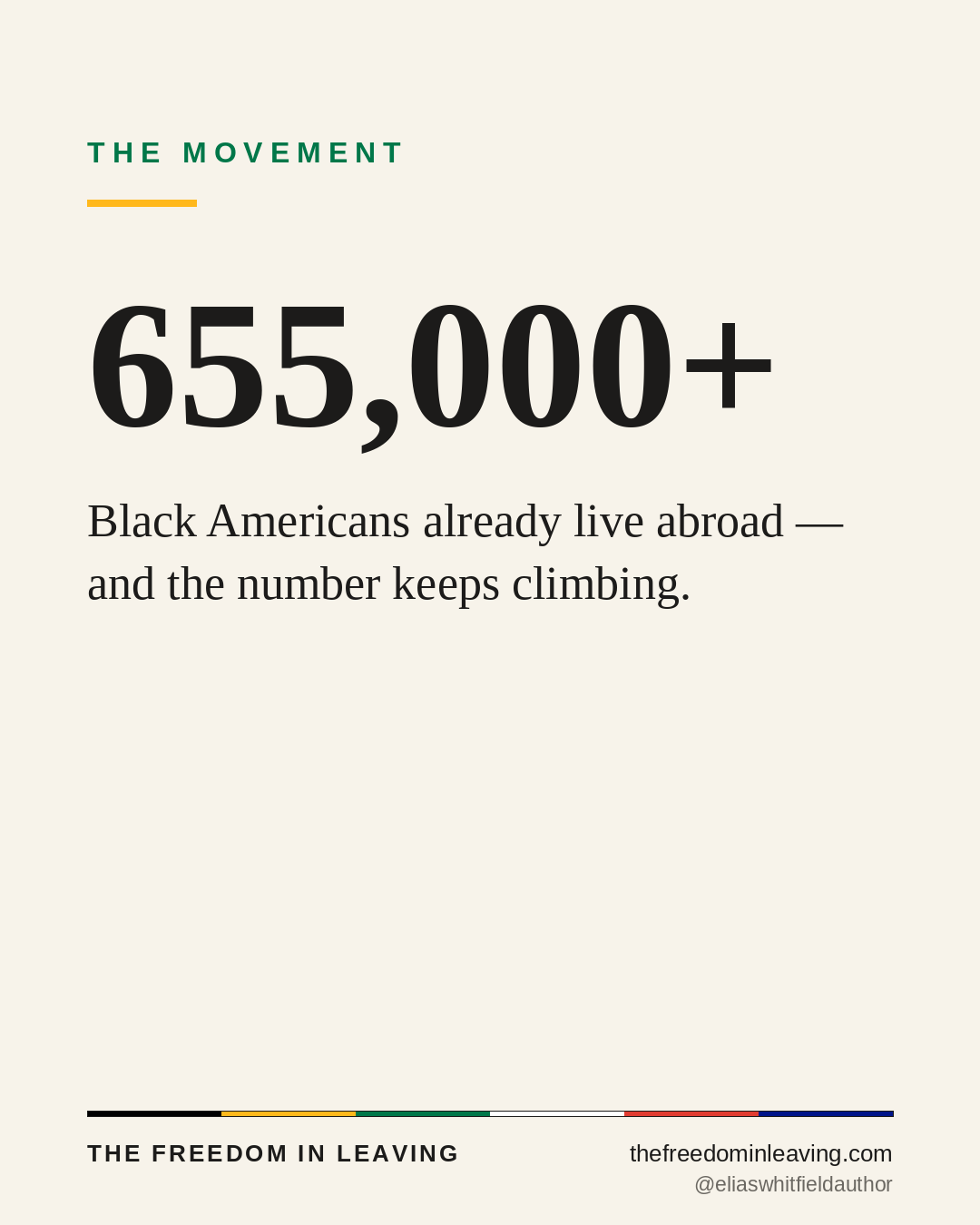The movement has begun...