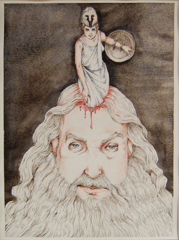 The birth of Athena - Ancient Greece
