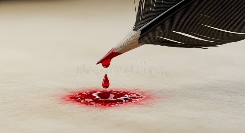 Quill Blood Stock Illustrations – 28 Quill Blood Stock ...