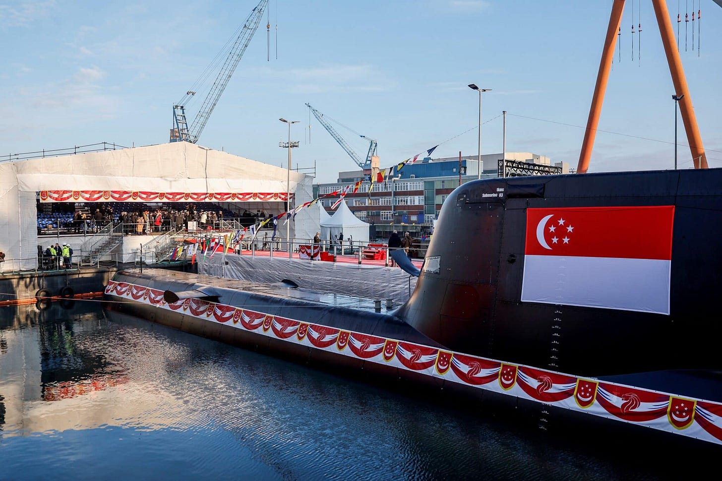TKMS Launches Two Type 218SG Submarines for Singapore TKMS Launches Two Type 218SG Submarines for Singapore
