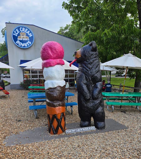 Photo of bear statues