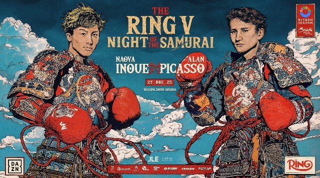 Inoue to headline vs. Picasso in Riyadh on 'Night of the Samurai'