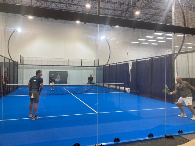 Padel players at Kinetic in Florida