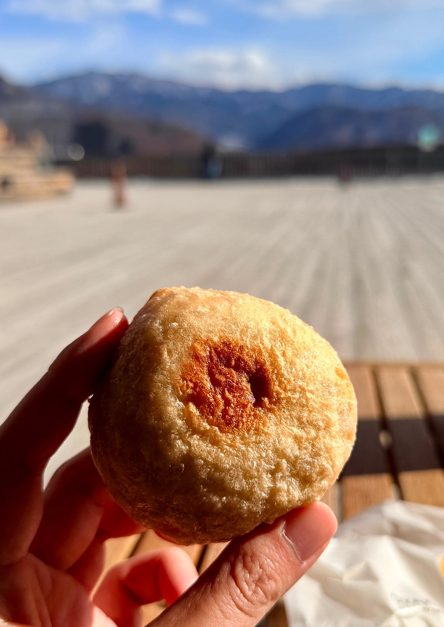Oyaki traditional steamed buns at Oyaki Farm rest stop Oyaki traditional steamed buns at Oyaki Farm rest stop