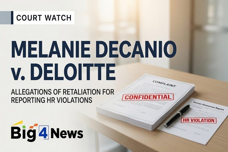 Former employee sues Deloitte, alleging she was fired after reporting sexual harassment