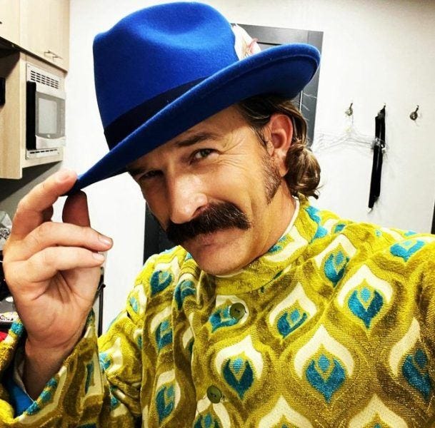 Richard Speight on Winchesters set. Richard Speight on Winchesters set.