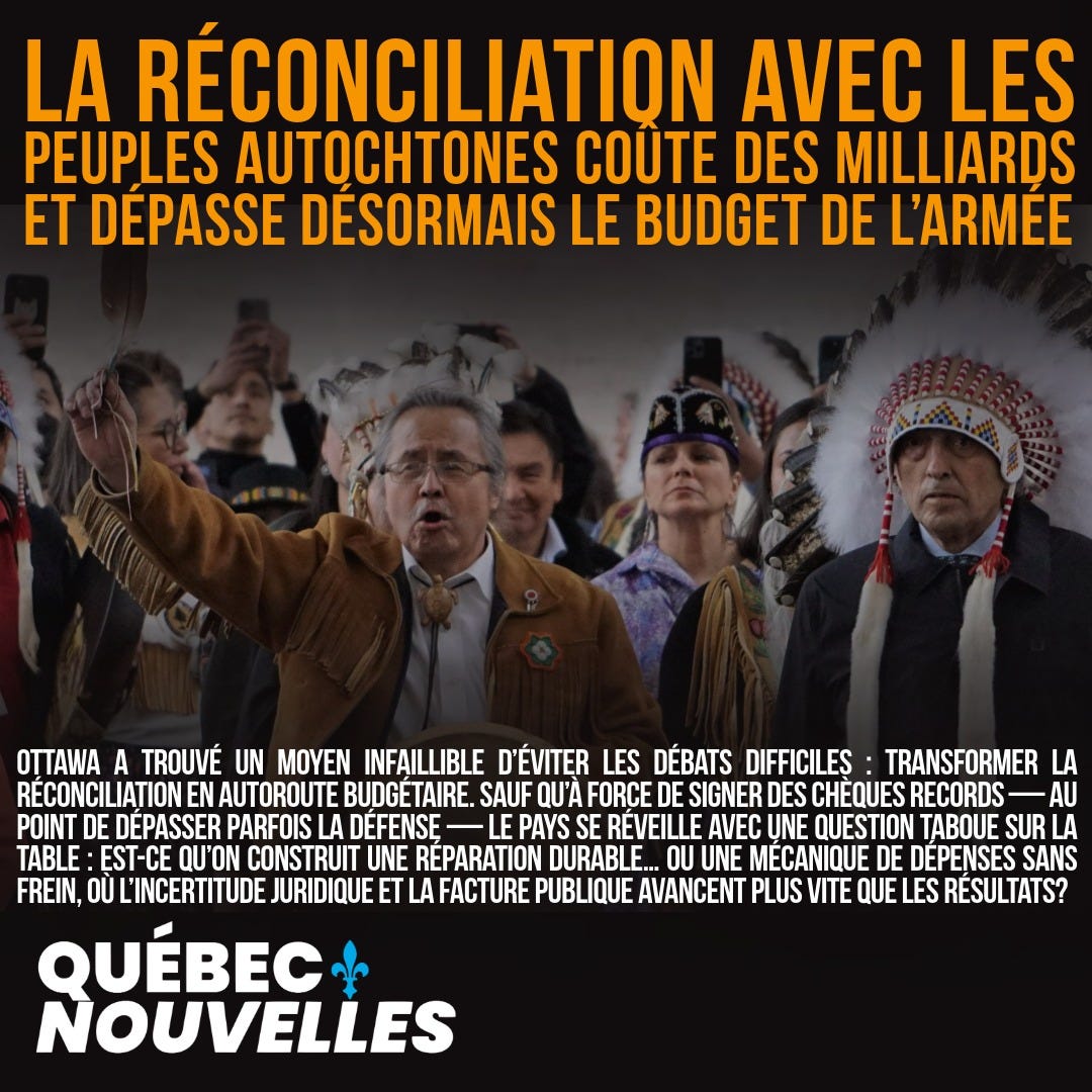 La réconciliation avec les peuples autochtones coûte des milliards et ...