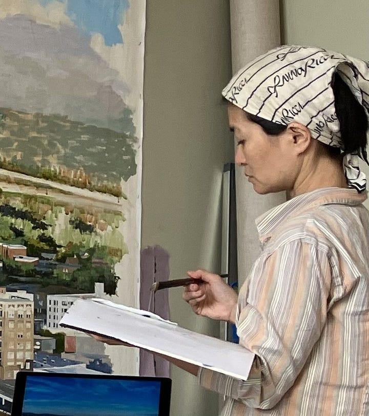 Yuri Ozaki Fine Art in the new Huntsville City Hall 