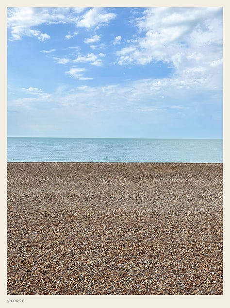 A selection of shots of the English coast