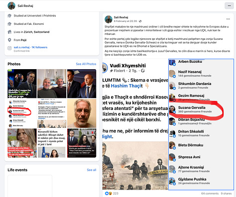 Postimet e Sali Rexhajt ne Facebook