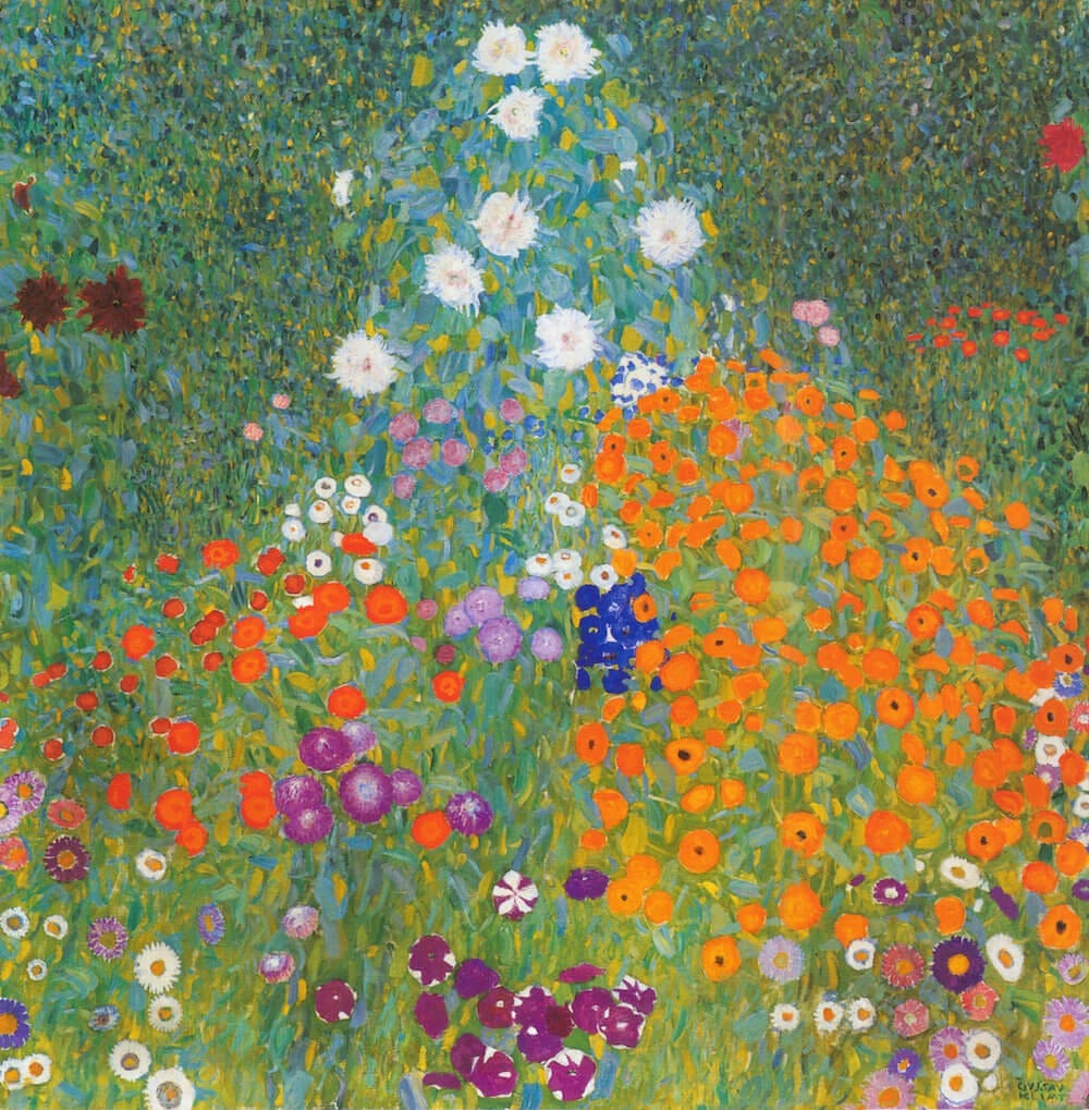 Bauerngarten, 1907 by Gustav Klimt Bauerngarten, 1907 by Gustav Klimt