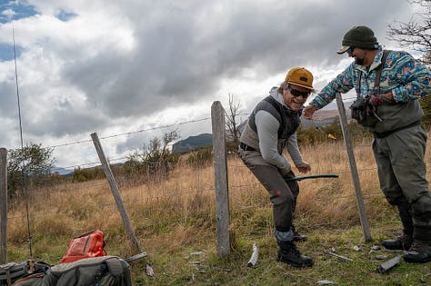The garden hose hack for anglers and barbed wire fences.
