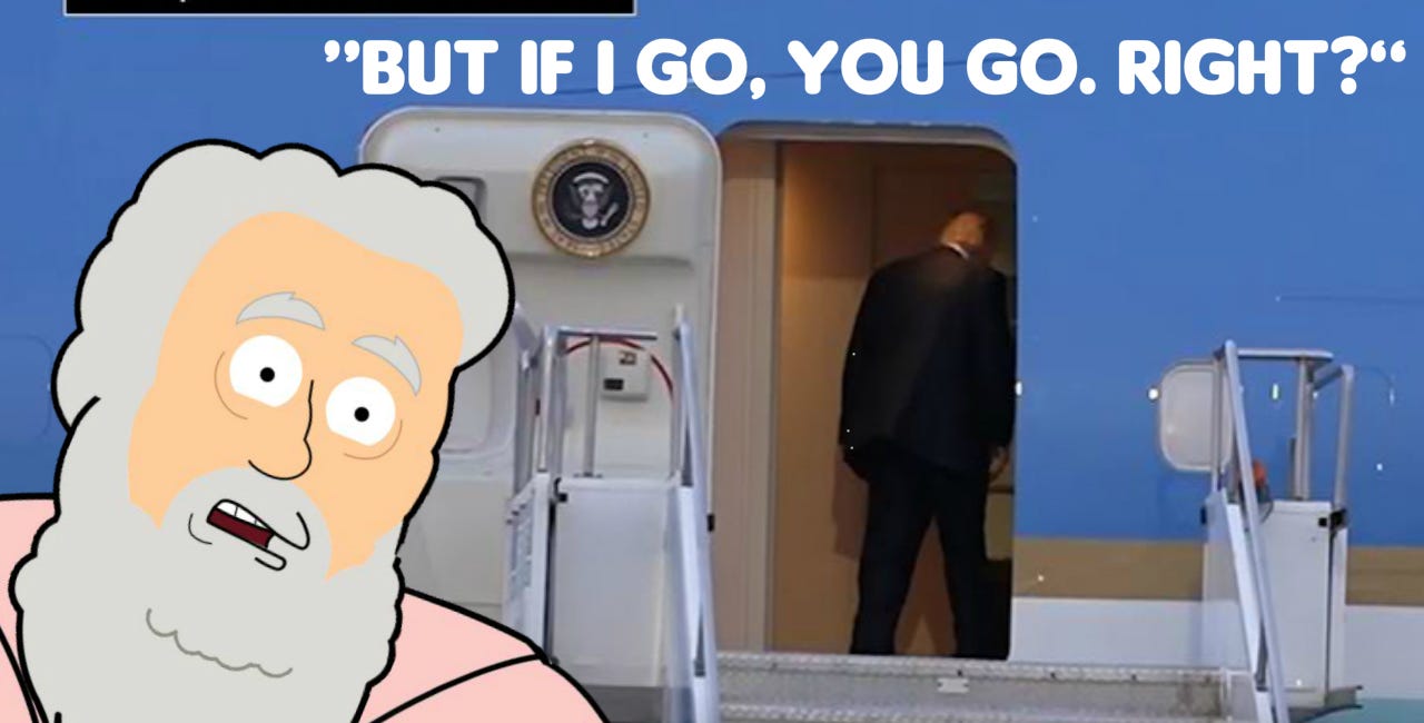 Conniving Coward Trump Hid In Food Truck