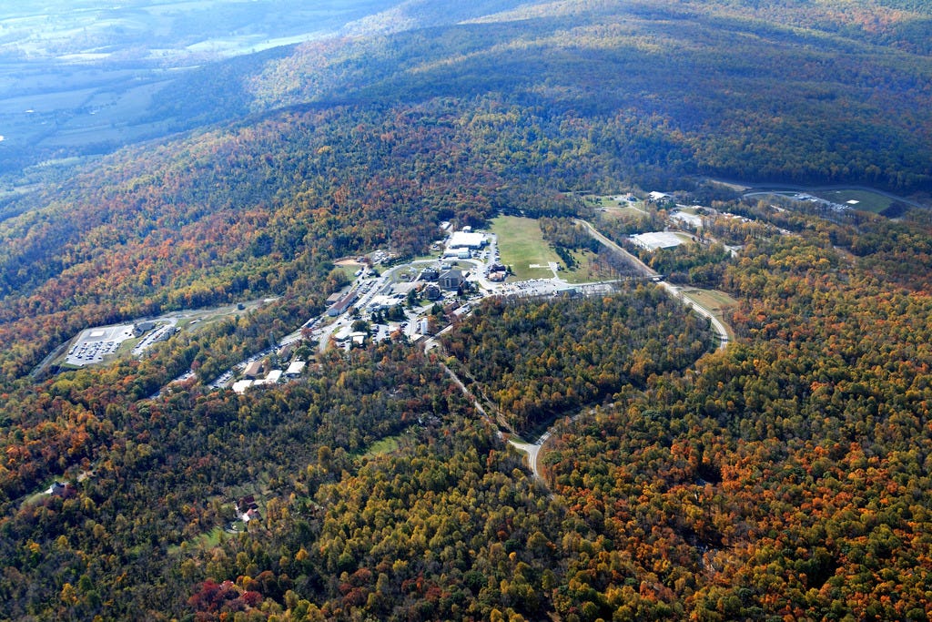 Mount Weather, VA, November 07, 2007 -- Aerial of Mount Weather Emergency  Operations Center, Virginia. OFFICIAL FEMA PHOTO/Karen Nutini - NARA &  DVIDS Public Domain Archive Public Domain Search