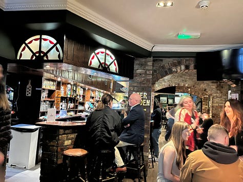 In and out at Hynes' Bar