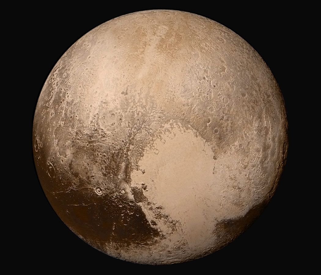 Pluto seen by the New Horizons spacecraft on July 14 Pluto seen by the New Horizons spacecraft on July 14