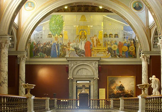 Oil painting Midvinterblot, by Carl Larsson