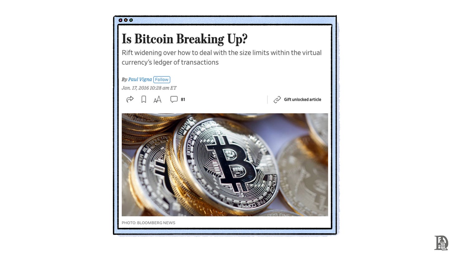 The block wars became one of the main talking points of the time. This headline is from the Wall Street Journal. 