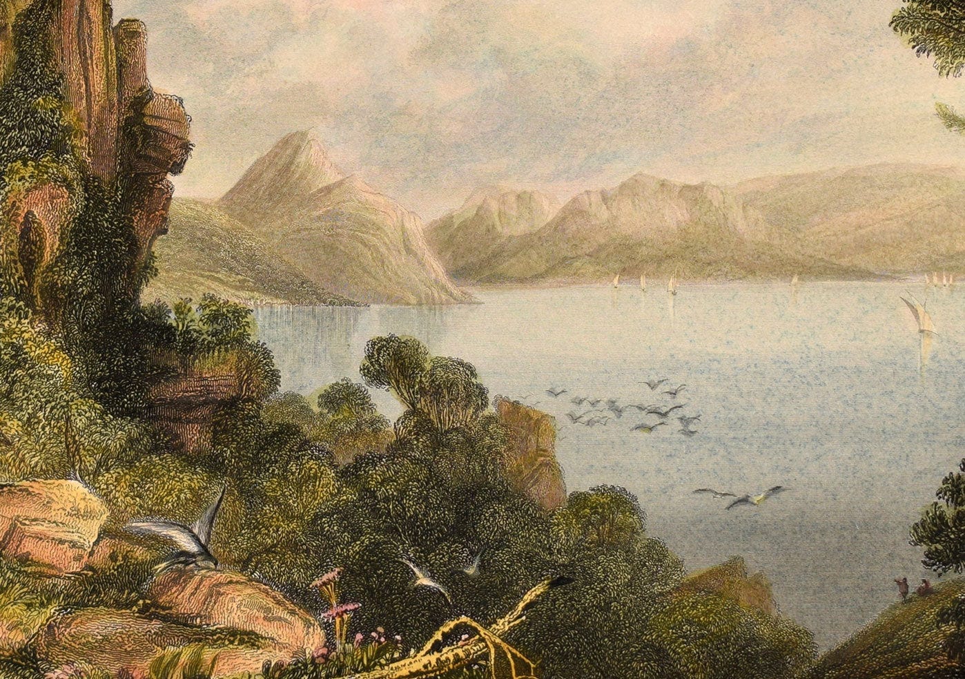 Ithaca - Original Engraving | Antique Prints | Homer's Odyssey - Umanismo  Athens