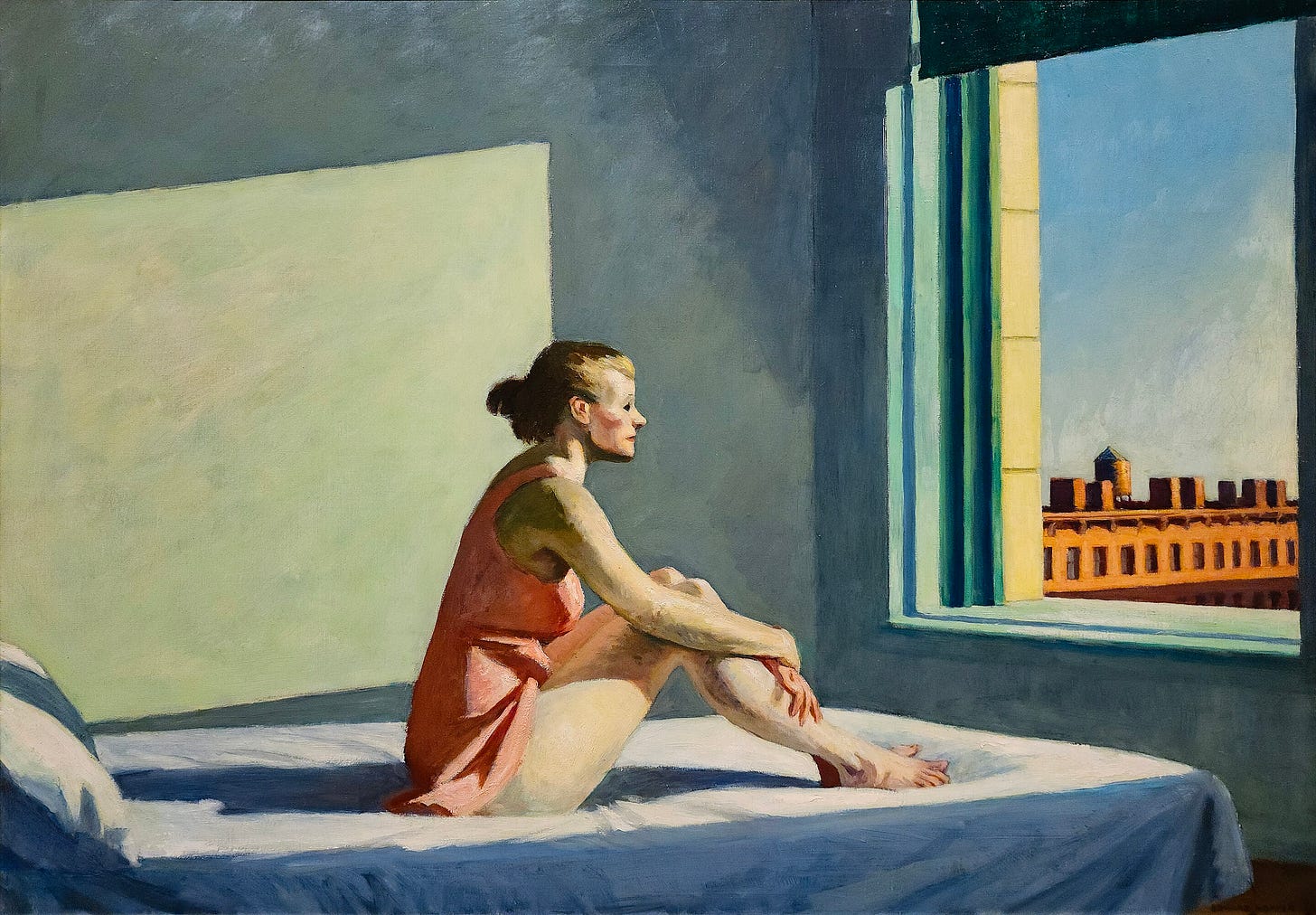 Hopper Morning Sun painting Hopper Morning Sun painting