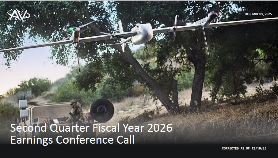 #AVAV | AeroVironment 2026年第二季財報亮點
