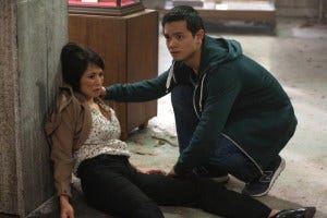 Lauren and Osric as Linda and Kevin Tran