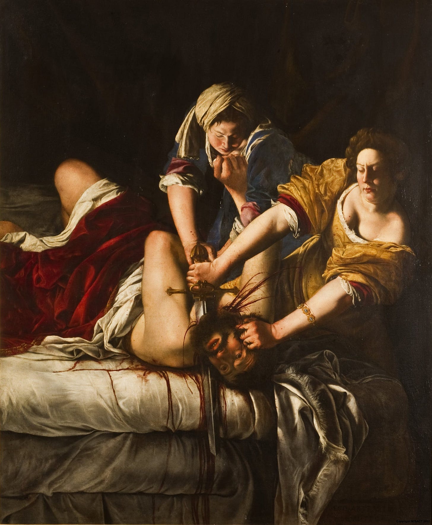 Painting: Judith Slaying Holofernes by Gentileschi