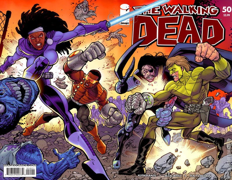 The Walking Dead #50 Variant Published June 2008 | Key