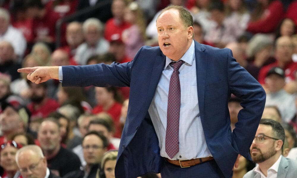 Wisconsin Badgers head basketball coach Greg Gard