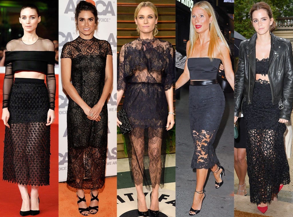 Biggest Fashion Trends 2014, Black High-low Skirts