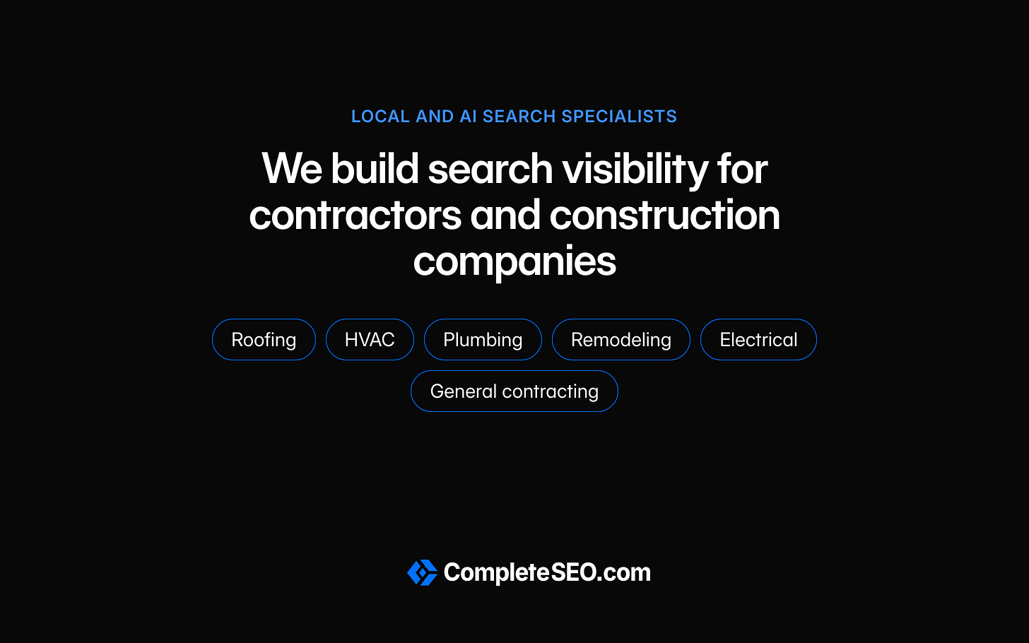 Complete SEO - Digital Marketing for Contractors Complete SEO - Digital Marketing for Contractors
