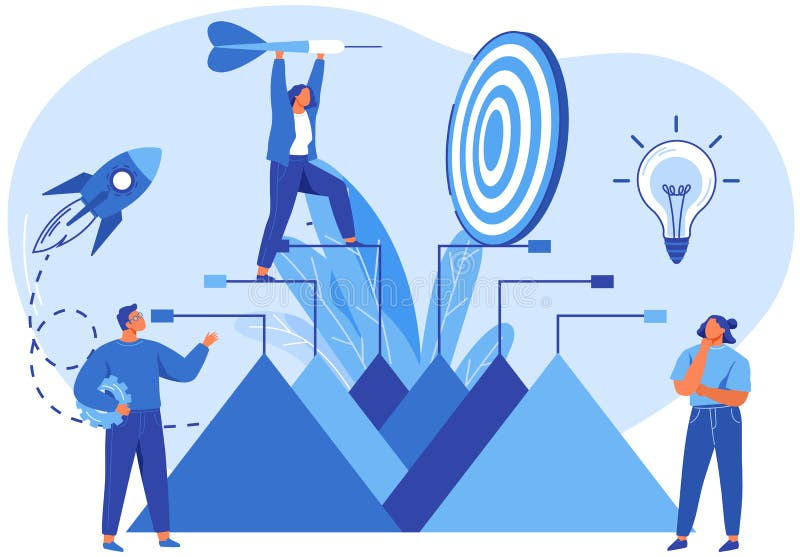 People Planning Successful Business Marketing Strategy. Creation of New ...