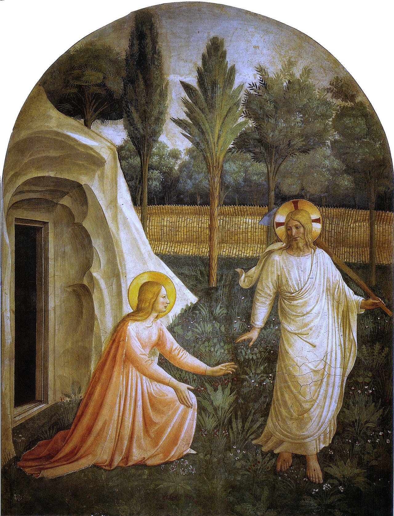 Noli me tangere (c. 1440 – 1442), fresco by Fra Angelico Noli me tangere (c. 1440 – 1442), fresco by Fra Angelico