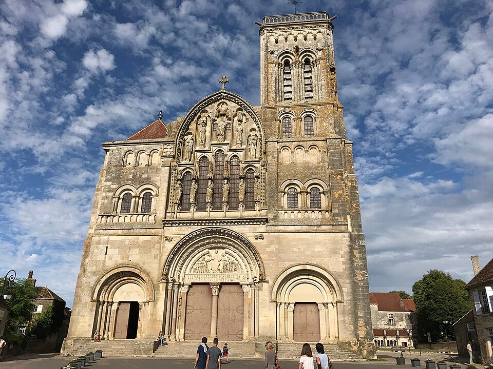 File:West facade of Basilique Sainte-Marie-Madeleine de Vézelay (August 2017).jpg