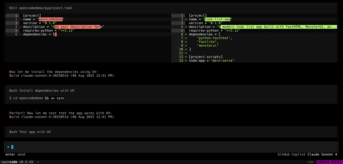 opencode Tool Review - by Eleanor Berger