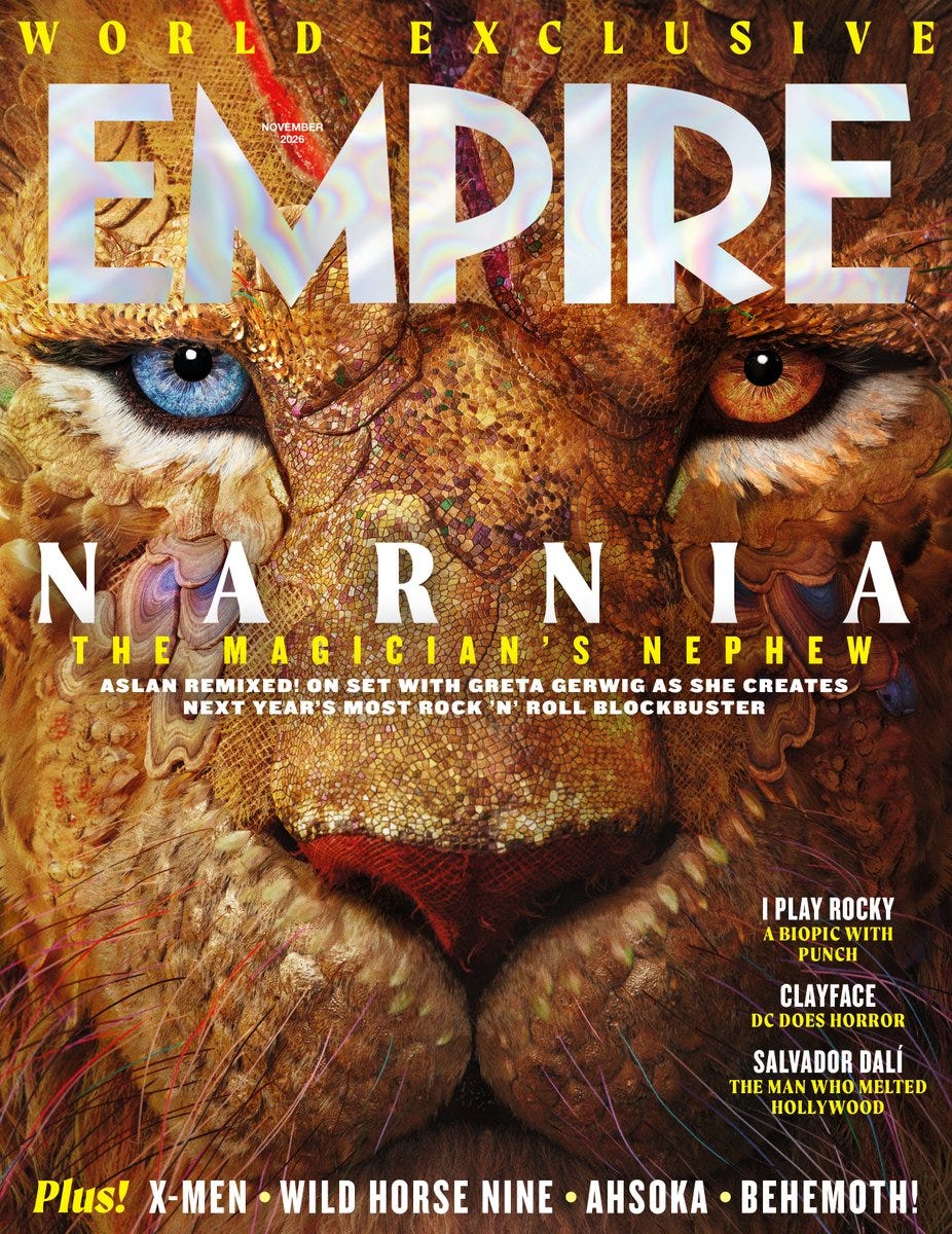 ImagePrimer vistazo al león Aslan en Las Crónicas de Narnia: El sobrino del mago
