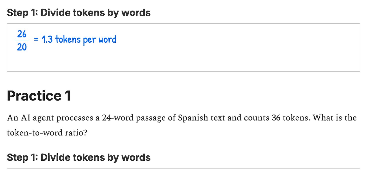 Tokens per Word Tokens per Word