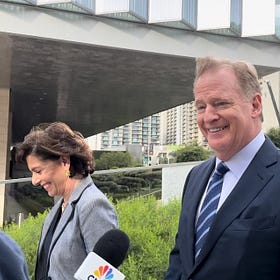 Roger Goodell and Jerry Jones testify in NFL antitrust trial at LA federal courthouse