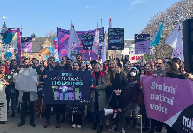 Student rent has risen 34% in three years across Scotland - NUS Scotland